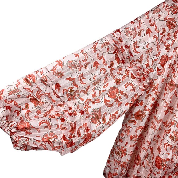 NWOT, Fate Pink Floral Blouse - Picture 8 of 9